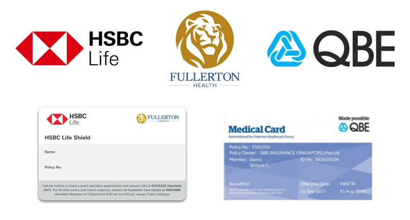 Fullerton Health insurance schemes we accept at our clinic.