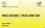Public Assistance card